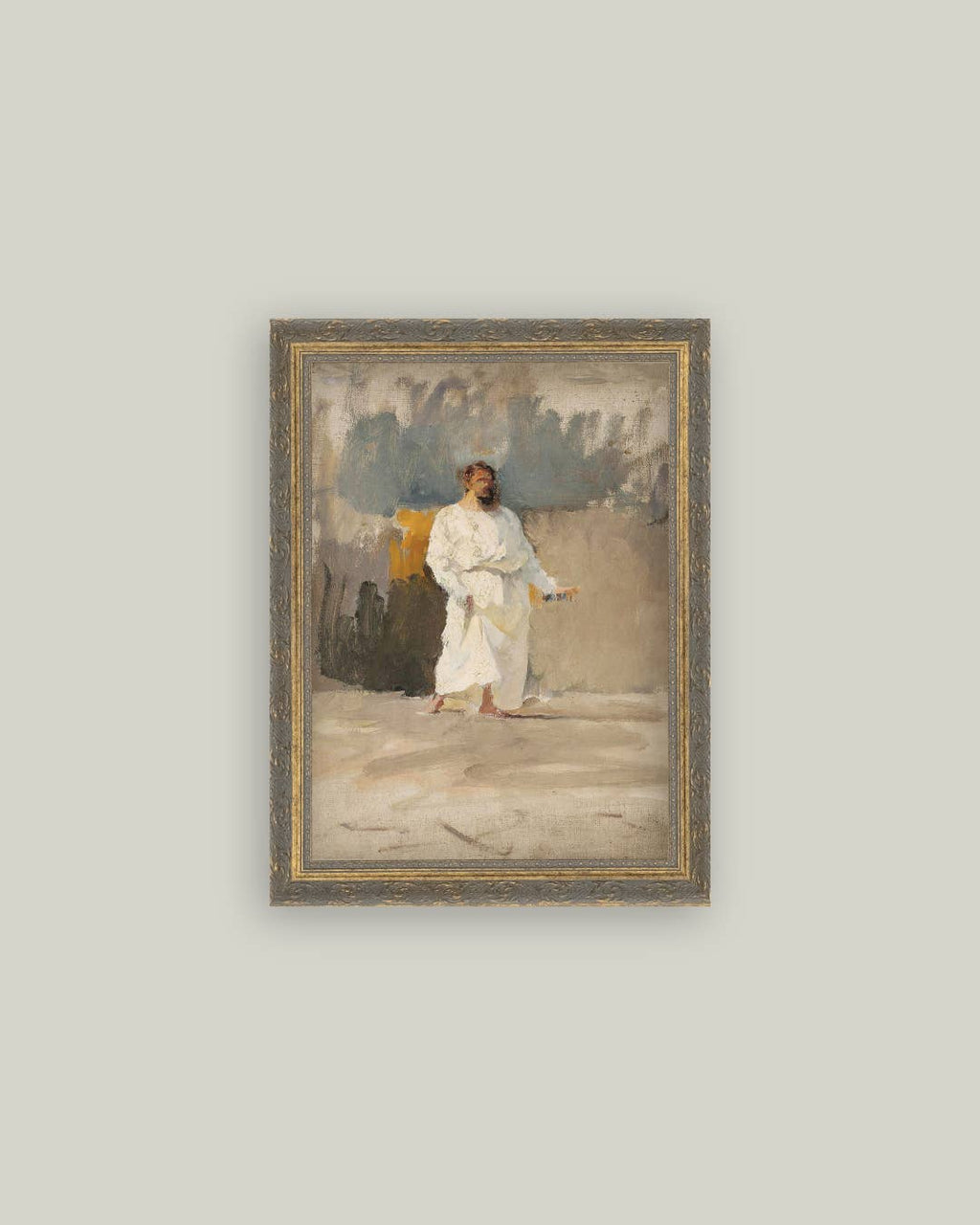 Christ Coming Out Of The Tomb Framed Antique Art: 8x10