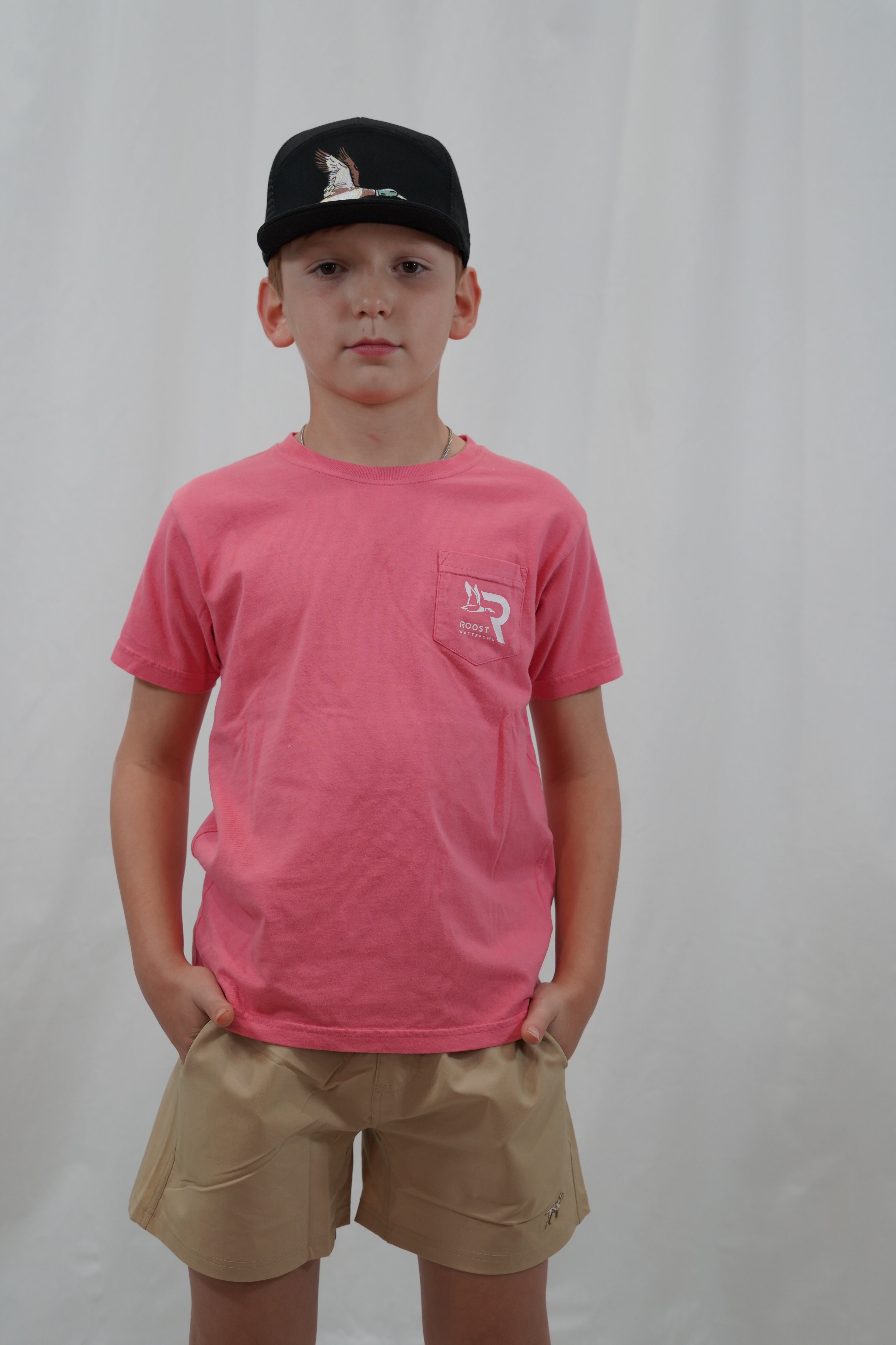 Roost Black 7 Panel Duck Hat