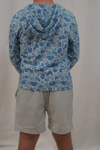 Saltwater camo performance hoodie