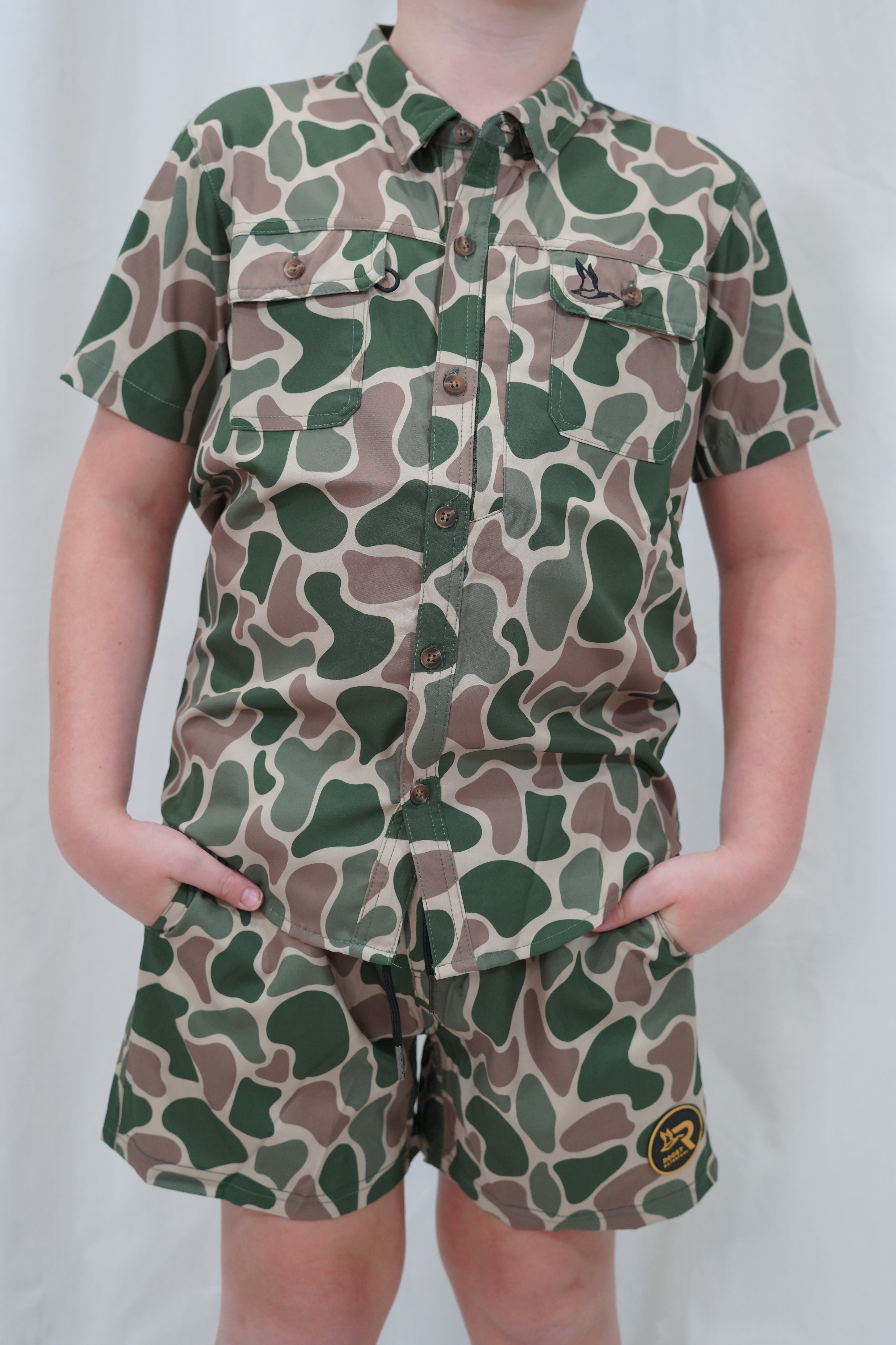 Roost Camo Button Down