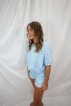 Light Blue Polka Dot Set
