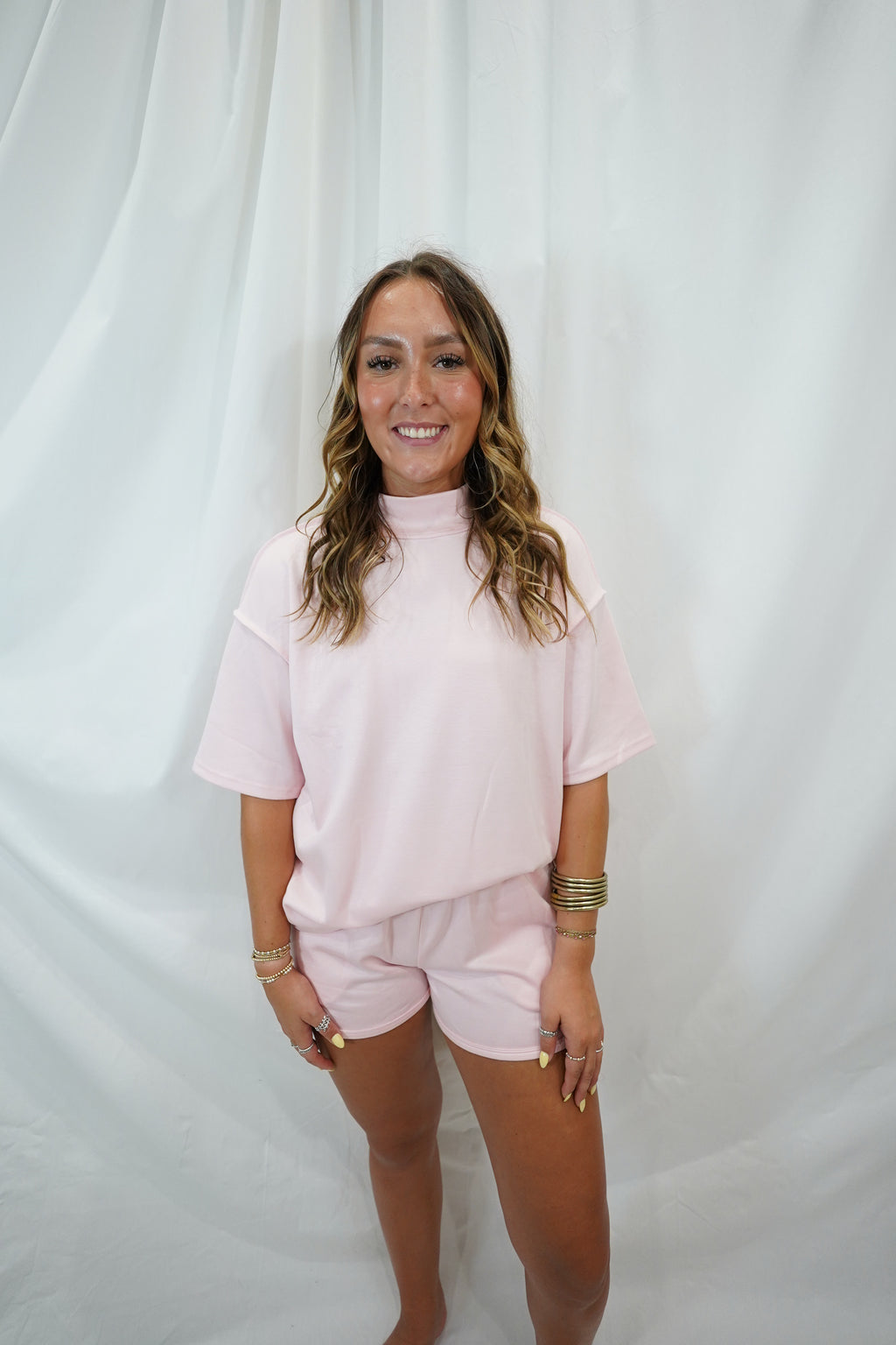 Pink Short Sleeve Set
