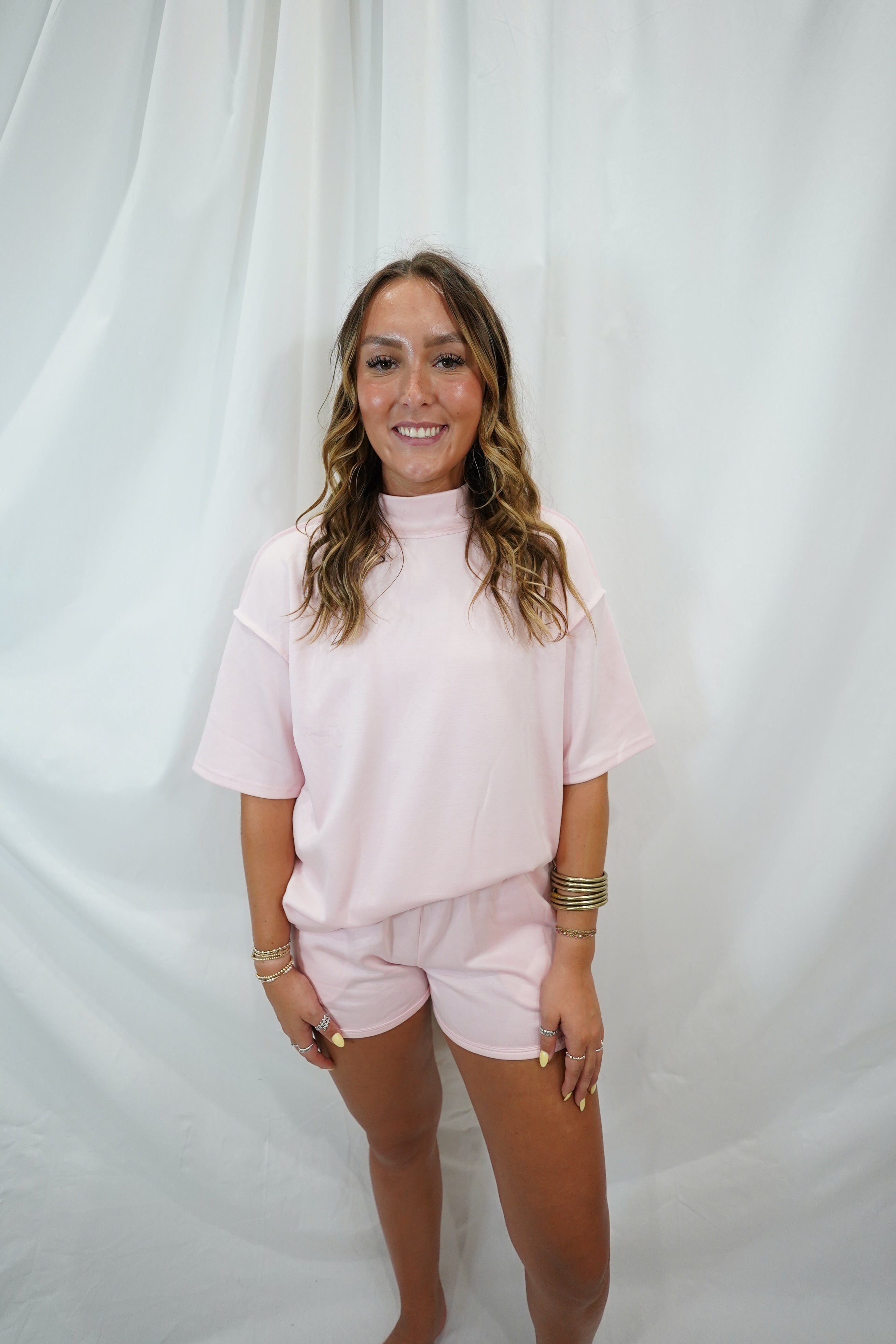 Pink Short Sleeve Set