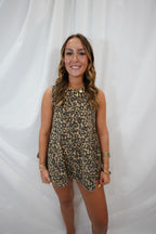 Leopard denim set