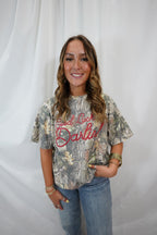 Darlin camo tee