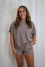 Waffle Taupe Set