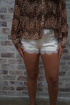 Satin Lace Shorts