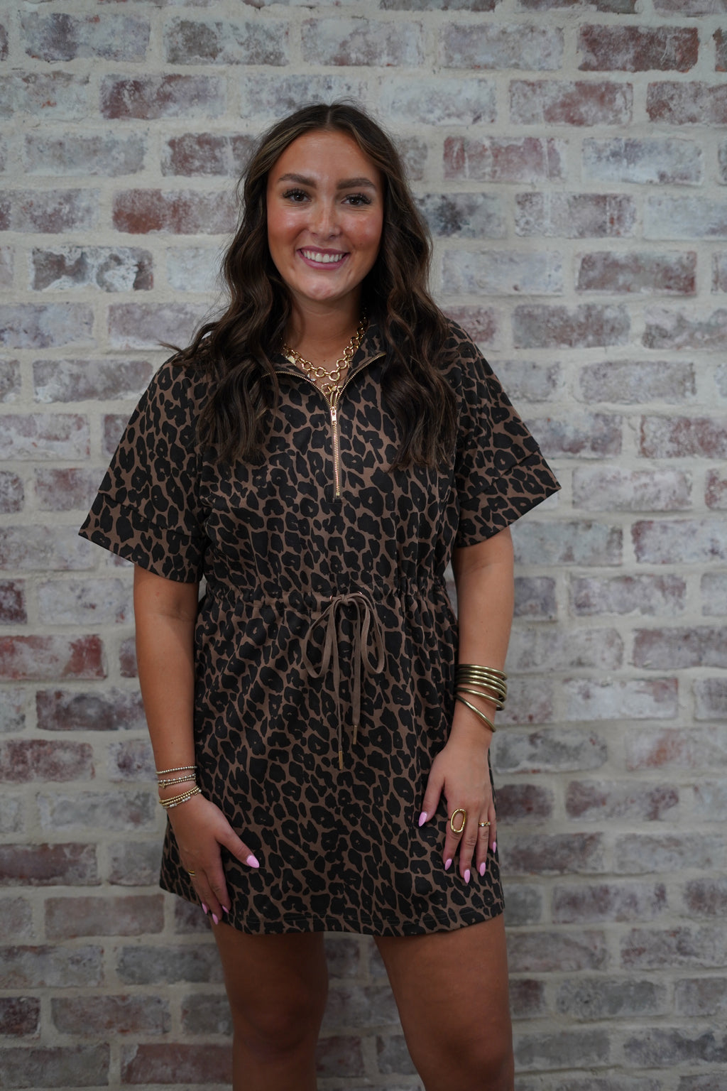 Cheetah Brown Dress
