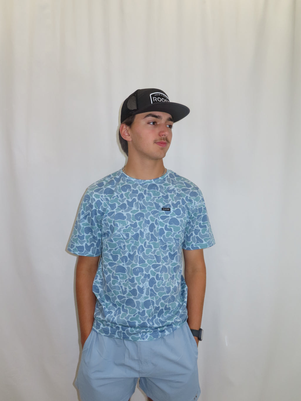 Saltwater Camo tee- men’s