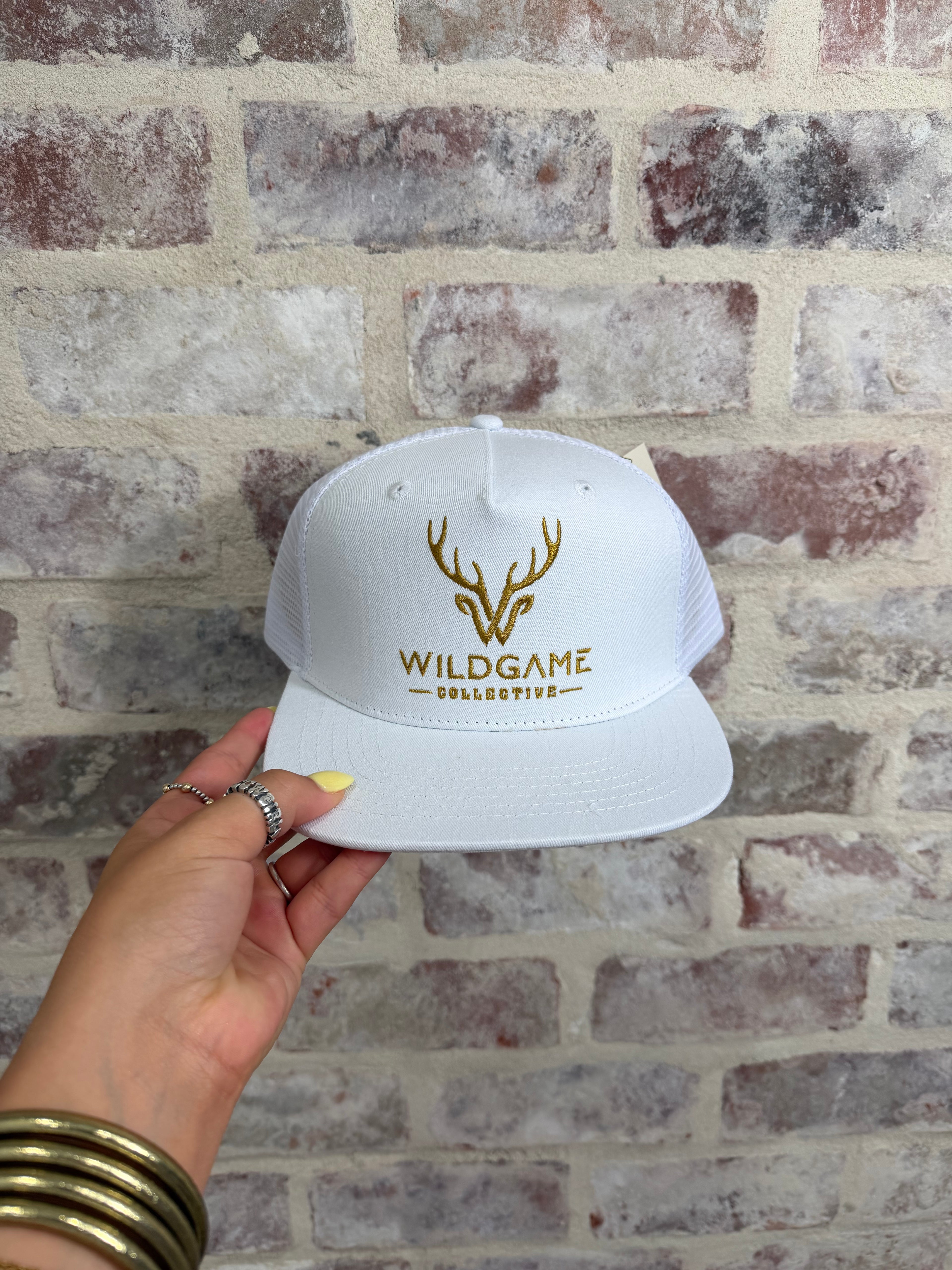 White Wild Game Hat
