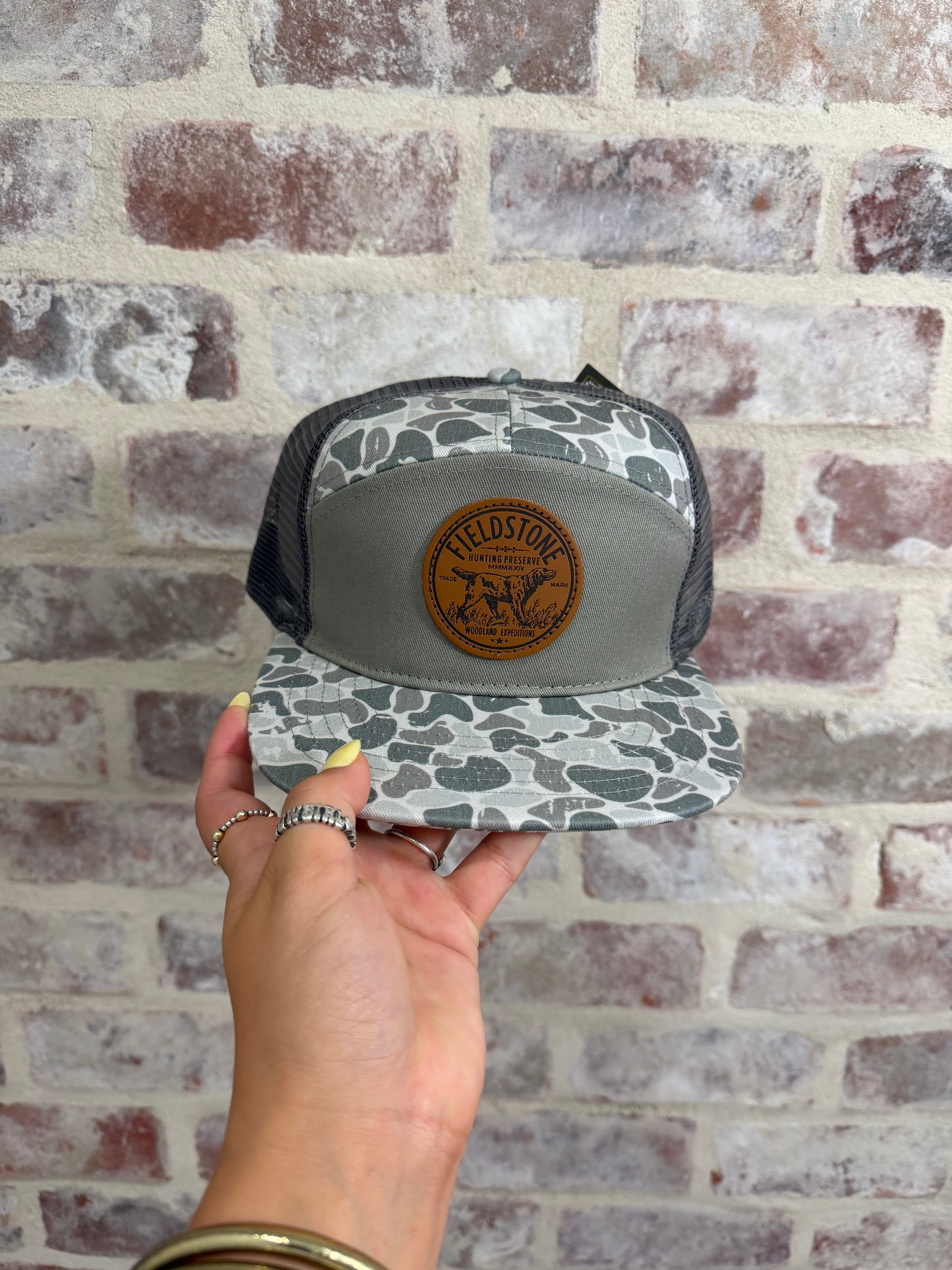 White Camo Logo Hat
