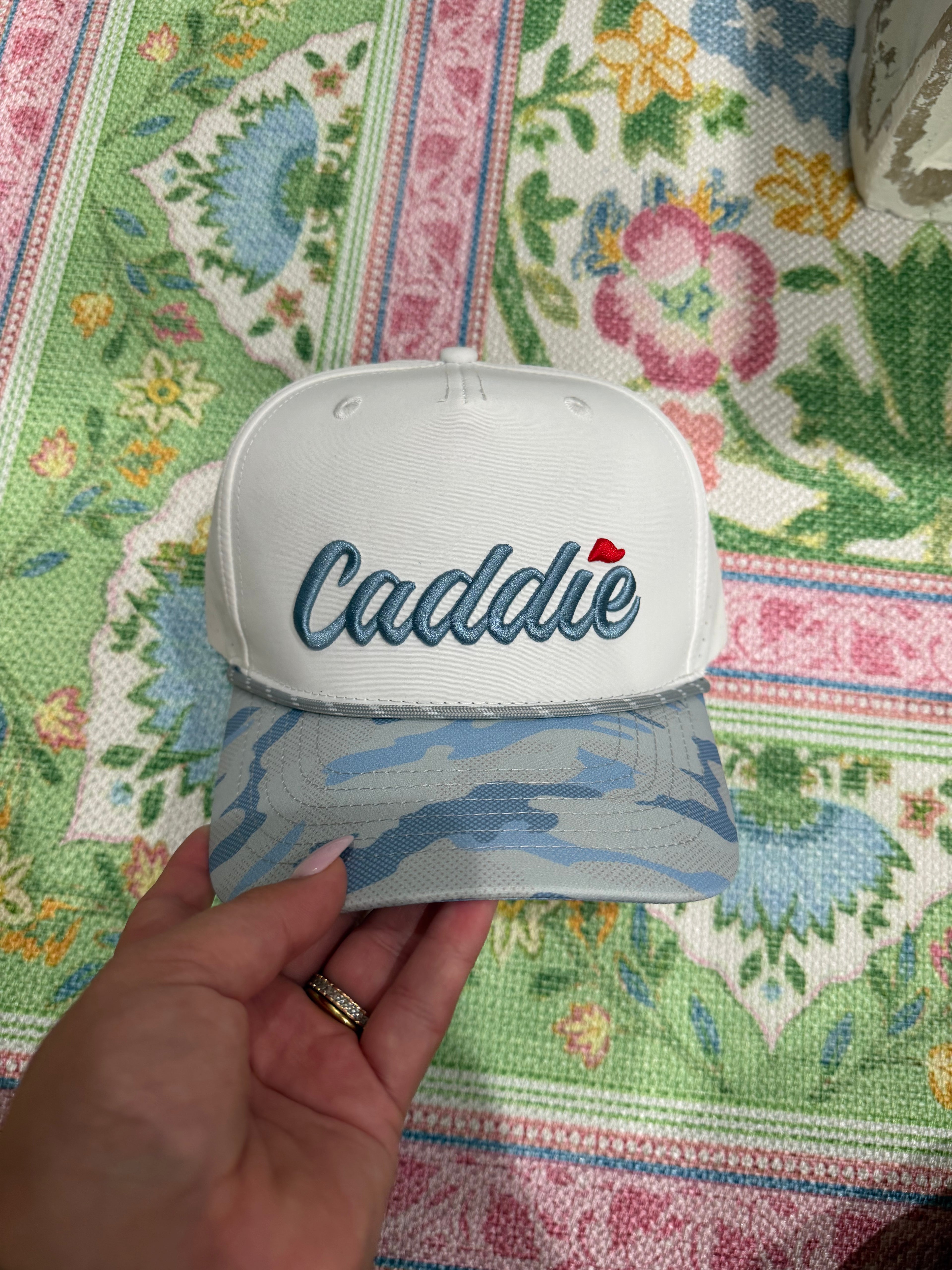 Caddie Blue Camo Hat