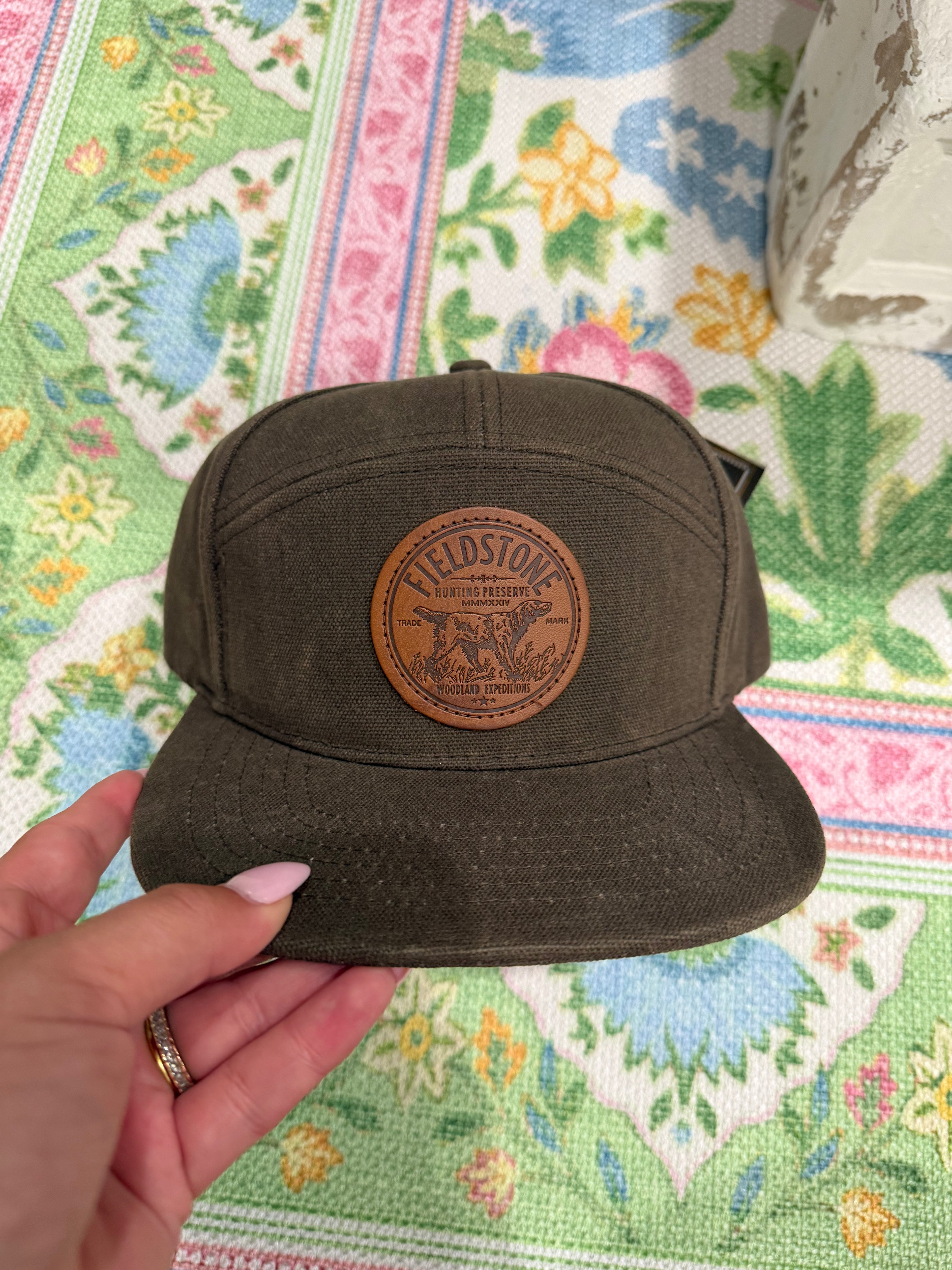 Green Logo Fieldstone Hat