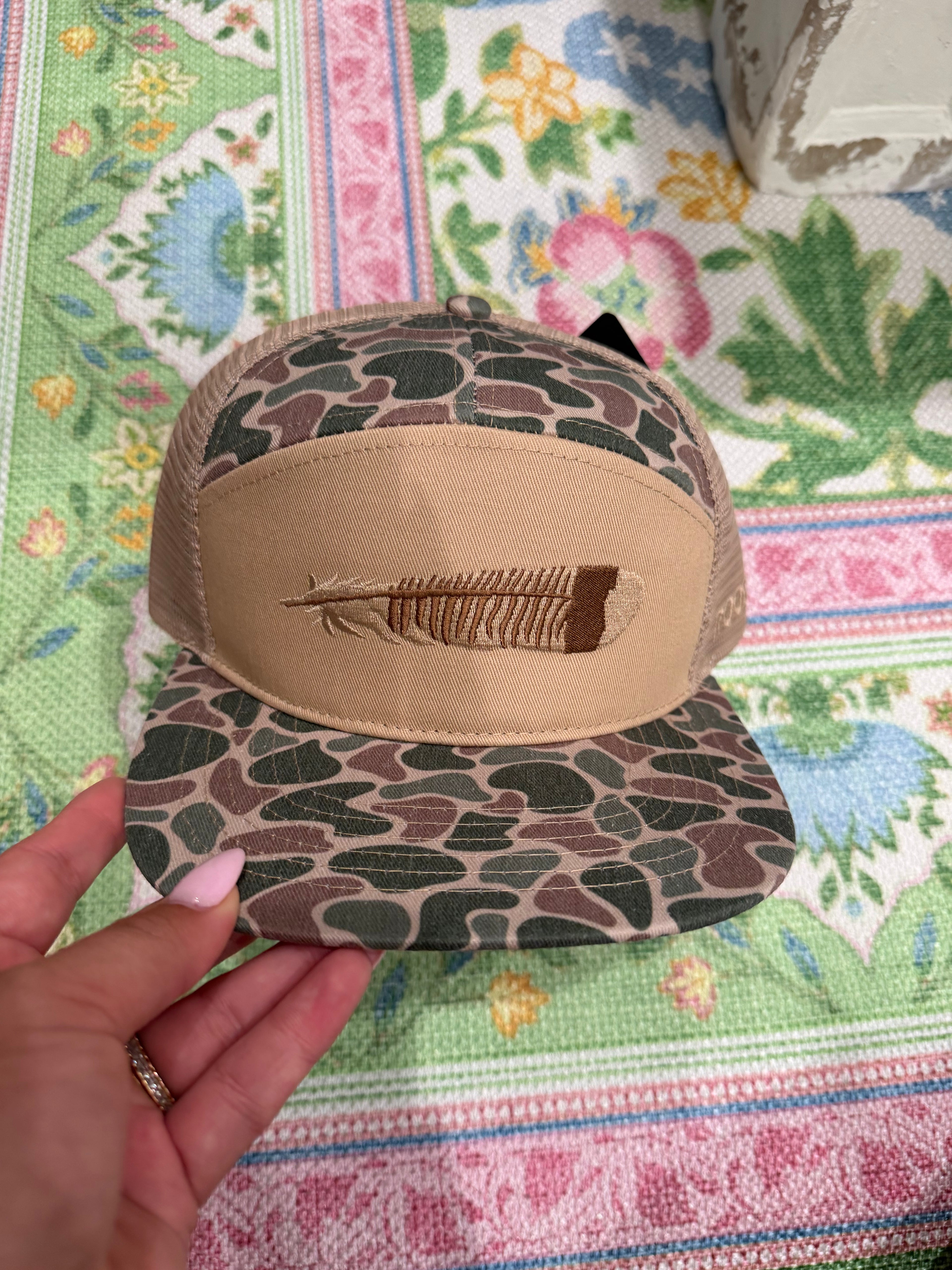 Roost Camo Turkey Feather Hat