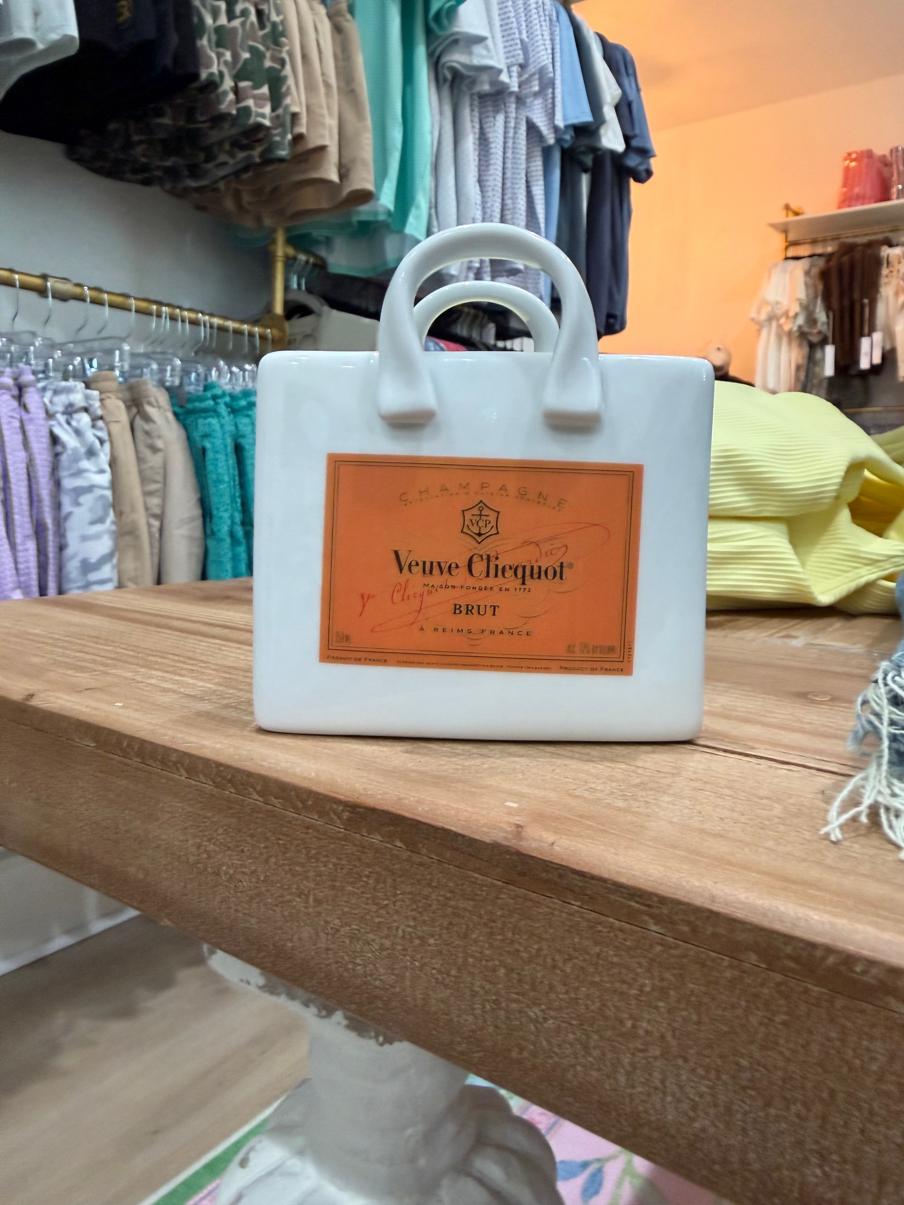 Veuve Cliequot Glass Shopping Bag