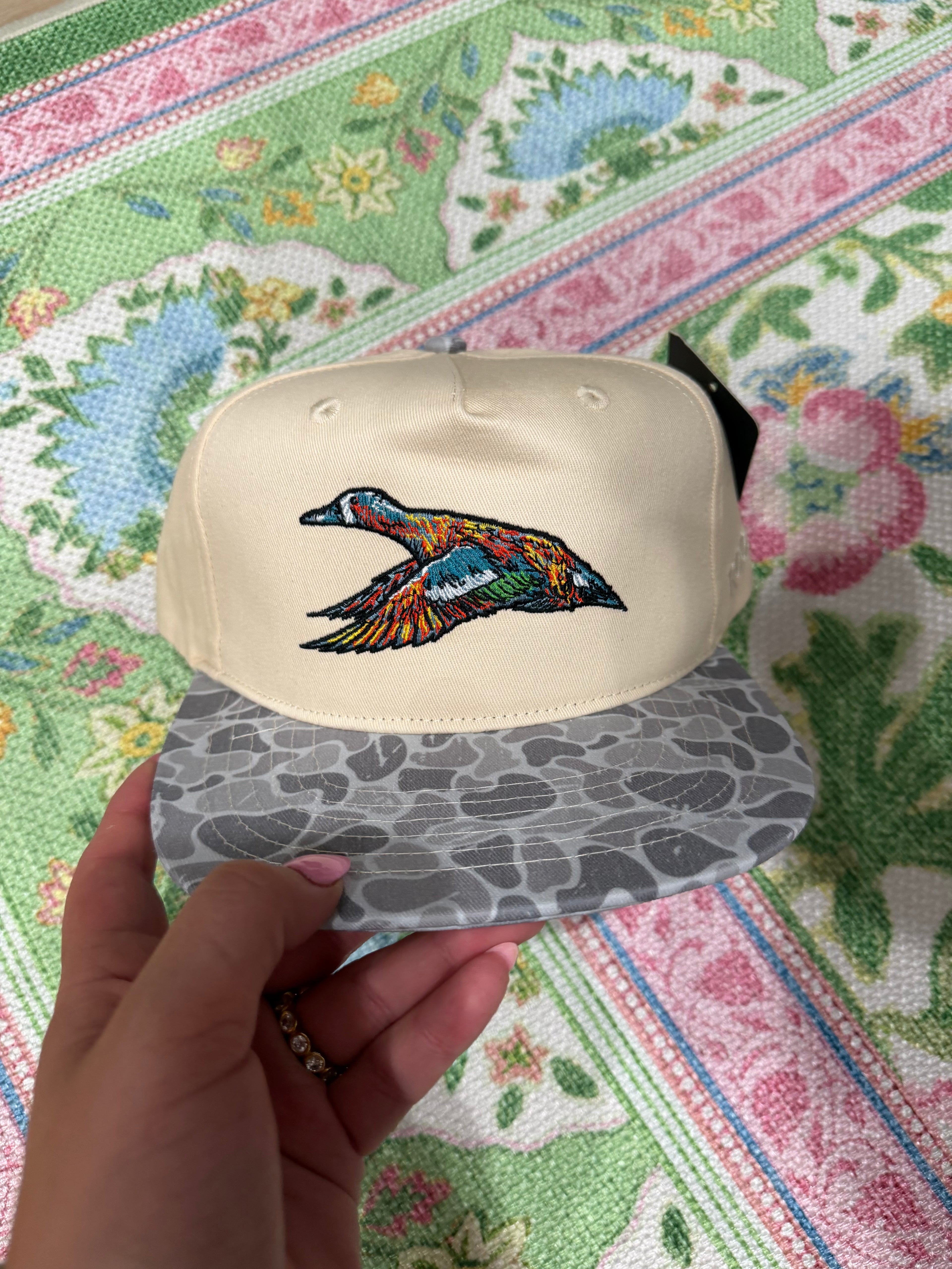Roost Mottled Canvas Marsh Camo Bill Hat