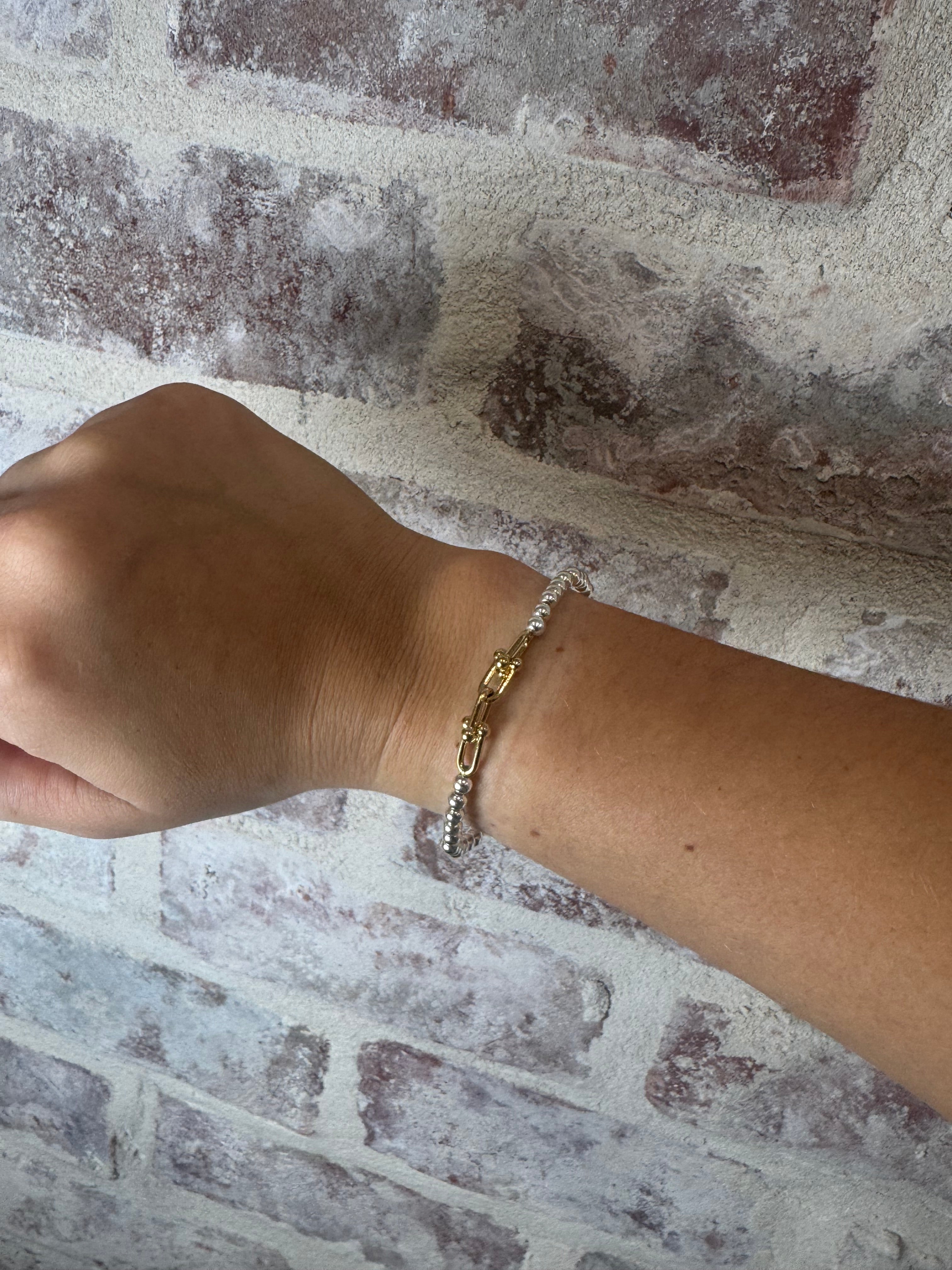 Two toned bracelet 4x hardware