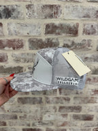 Wildgame 7 panel grey camo logo hat