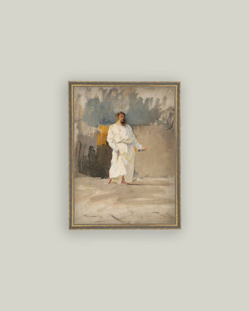 Christ Coming Out Of The Tomb Framed Antique Art: 8x10