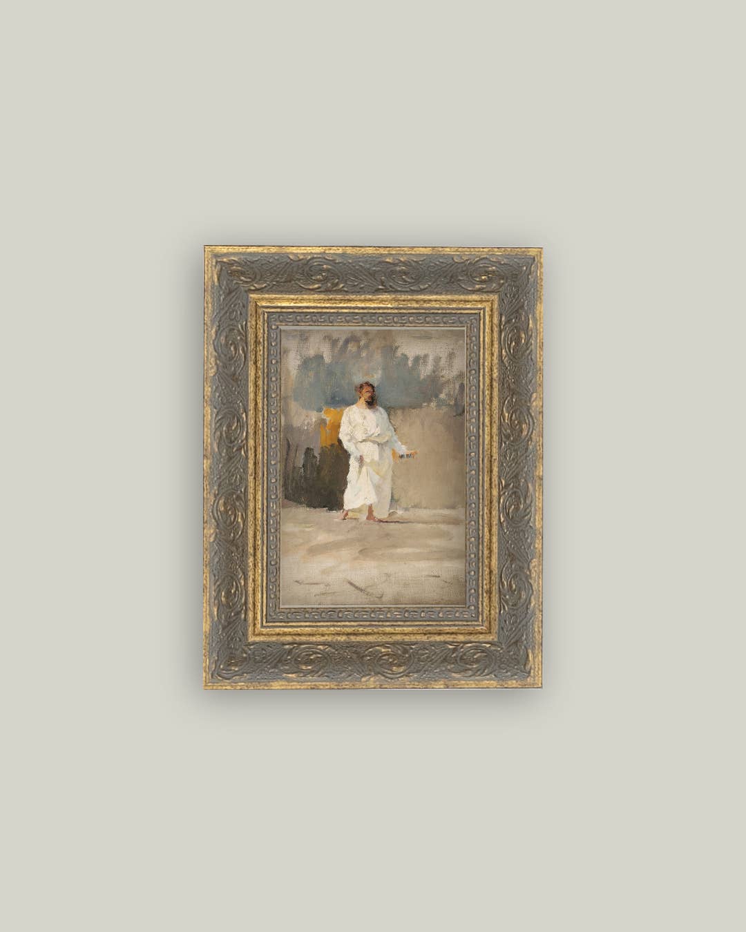 Christ Coming Out Of The Tomb Framed Antique Art: 8x10